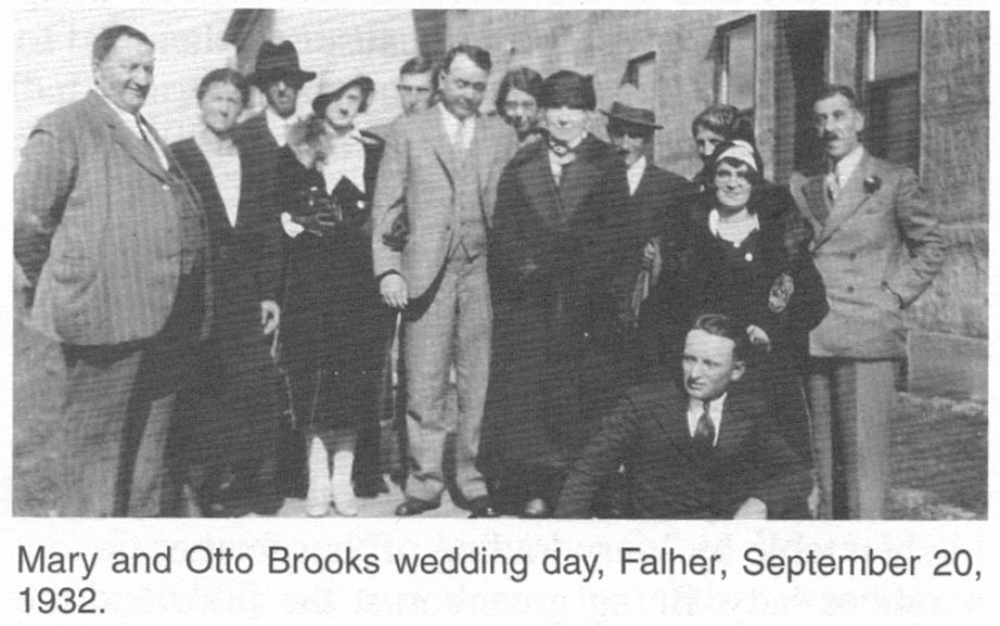  PHOTO  of Otto and Mary Brooks Wedding Day  